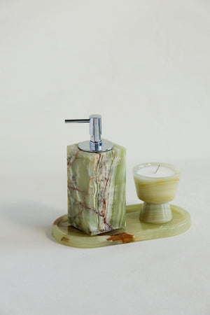 Green Onyx Bath Shower Gel Pump Bottle | Bath Accessories |Soap Dispenser