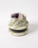 Marble Candle Holders | Candle Stand Holder | Green Forest Candle Holders