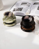 Marble Candle Holders | Candle Stand Holder | Green Forest Candle Holders
