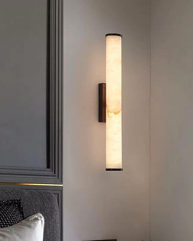 Alabaster Wall Lamp | Pillar Wall Lamp | Alabaster Sconce