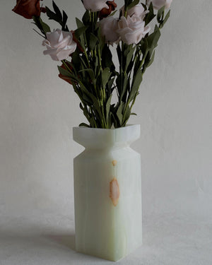 Onyx Decorative Vase | Marble Flower Vase Thanksgiving Table Decor