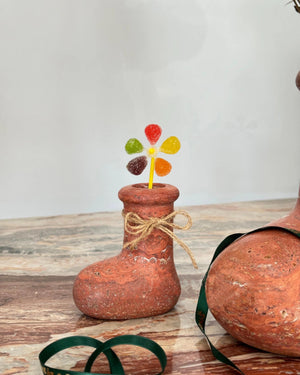 Red Travertine Shoes Ornaments | Housewarming Gift Ideas | Table Centerpieces