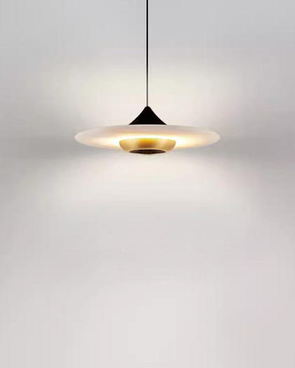Alabaster Flying Saucer Chandelier | Vintage Alabaster Chandelier | Alabaster Light Pendant