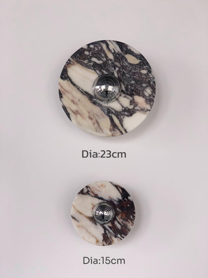 Aurora-Calacatta Viola Marble Wall Lamp