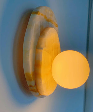 Orange Onyx  Wall Sconce | Decorative Wall Light |Wall Sconces Modern