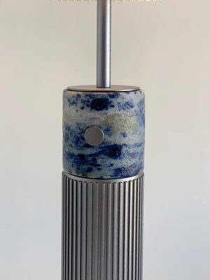 Cozy-Table Lamps For Bedroom | Marble And Brass Table Lamp | Blue Table Lamp