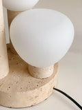 Travertine Table Lamp | Table Lights For Living Room | Bedside Lamps