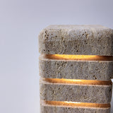 Luna-Travertine Night Light | Night Stand Lamps | Decorative Night Lights