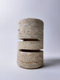 Luna-Travertine Cylindrical Night Light |Bathroom Night Light | Decorative Night Lights