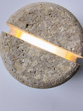Luna-Travertine Small Night Light|Desktop Ambient Light | Ambient Desk Lighting