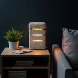 Luna-Travertine Night Light | Night Stand Lamps | Decorative Night Lights