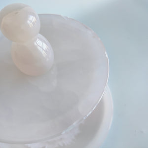 Pink Onyx Cake Stand | 2 tier marble stand | 2 tier cake stand