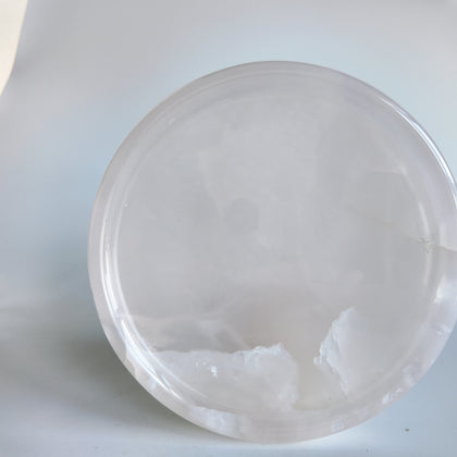 Pink Onyx Decorative Tray | Natural Stone Vanity Tray for Perfume & Jewelry