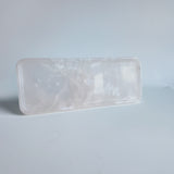Pink Onyx Rectangular Tray | Natural Stone Vanity Tray for Perfume, Jewelry & Table Decor