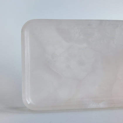 Pink Onyx Rectangular Tray | Natural Stone Vanity Tray for Perfume, Jewelry & Table Decor