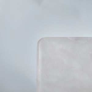 Pink Onyx Square Tray | Natural Stone Vanity Tray for Perfume, Jewelry & Table Decor