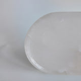 Pink Onyx Oval Vanity Tray | Natural Stone Jewelry & Perfume Tray for Dresser Decor