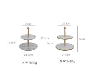 Marble Cake Stand | 2 tier marble stand | 2 tier cake stand
