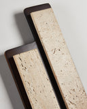 Travertine Double Sconce | Lounge Wall Lights | Indoor Wall Sconce Lighting