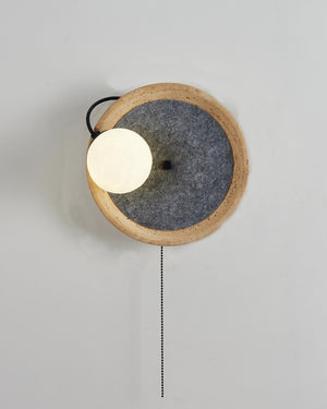 Travertine Moon Wall Lamp | Articulating Wall Sconce | Decorative Wall Light