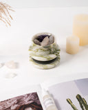 Marble Candle Holders | Candle Stand Holder | Green Forest Candle Holders