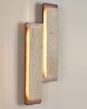 Travertine Double Sconce | Lounge Wall Lights | Indoor Wall Sconce Lighting