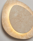 Travertine Wall Sconce | Decorative Wall Light | Indoor Wall Sconce Lighting