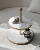 Marble Cake Stand | 2 tier marble stand | 2 tier cake stand