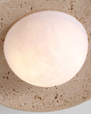 Beige Travertine Moon Wall Lamp