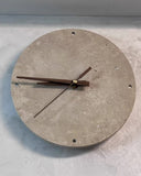 Beige Travertine Clock Wall Lamp