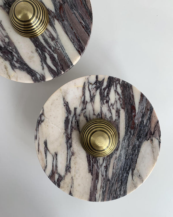 Aurora-Calacatta Viola Marble Wall Lamp