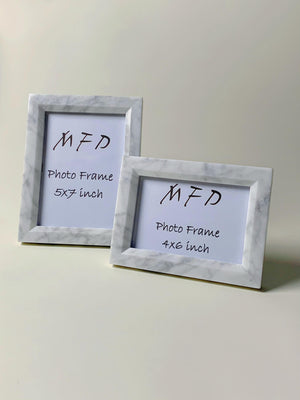 Carrara Marble Photo Frame | Wedding Photo Frame | Modern Picture Frames