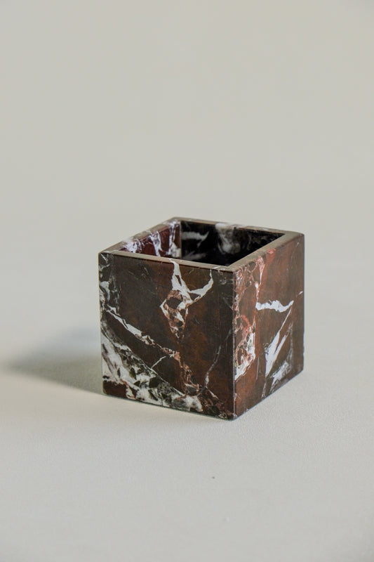 Rosso Levanto Candle Holders