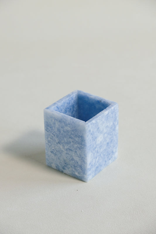 Blue Quartz Candle Holders | Marble Candle Holders | Wedding Decor