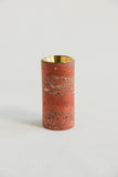 Red Travertine Candle Jars | Marble Incense Holder Housewarming Gift