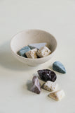 Travertine Bowl | Potpourri Bowl | White Decorative Bowl