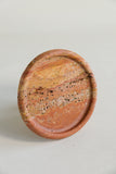 Red Travertine Round Tray | Housewarming Party Present