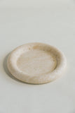 Thickened White Travertine Round Tray | Gifts For Housewarming Party