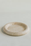 Thickened White Travertine Round Tray | Gifts For Housewarming Party