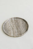 Silver Travertine Round Tray | New Home Presents Wedding Table Decorations