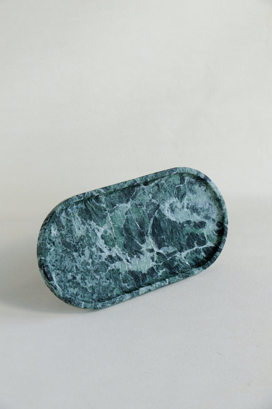 Verde Alpi Marble Tray | Housewarming Gift Marble Jewelry Tray
