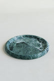 Round Verde Alpi Tray | Round Marble Tray Unusual Housewarming Gifts