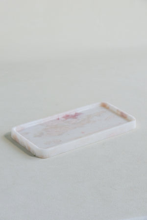 Rectangular Rosso Norvegian Tray | Marble Jewelry Tray Jewelry Tray For Dresser