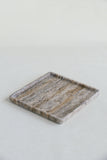 Silver Travertine Square Tray | Gifts For New House Owners