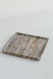 Silver Travertine Square Tray | Gifts For New House Owners