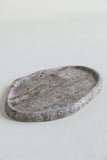 Silver Travertine Irregular Tray | Jewelry Tray For Dresser