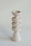 White Travertine Candle Stick Holder |Tapered Candlesticks Candle Stand Holder