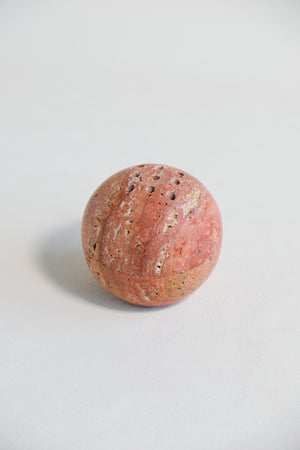 Red Travertine Sphere Incense Burner | Housewarming Gift Ideas