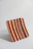 Wave-Shaped Red Travertine Tray | Precious Housewarming Gift