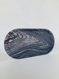 Explosion Blue Quartzite Square Round Tray